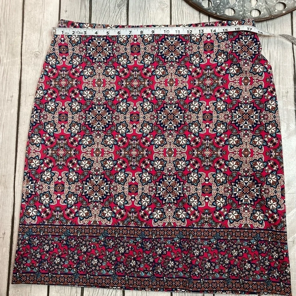 Talbots Geometric Print Skirt